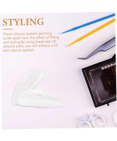 Beaupretty 50 Pairs Eyelash Pad Eyelash Curlers Washers Eyelash Holder Tool Female Eyelash Mats Practical Pads Eyelashes Cushions White Cosmetic Silica Gel Stickers - Buy Online on GoSupps.com