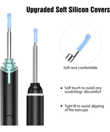 VITCOCO Otoscope 8-Piece Silicone Ear Spoon Set for Ear Wax Removal | Reusable & Camera Compatible | Home Ear Health Care Accessories - Buy Online on GoSupps.com