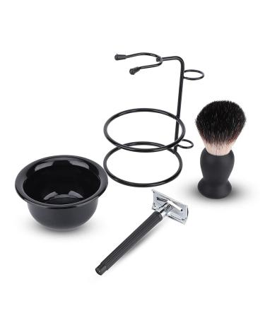 Professional Manual Shaving Set for Men - Safe Beard Care Tools Razor Brush Stand & Mustache Shaving Accessories | International Shipping Available - Buy Online on GoSupps.com