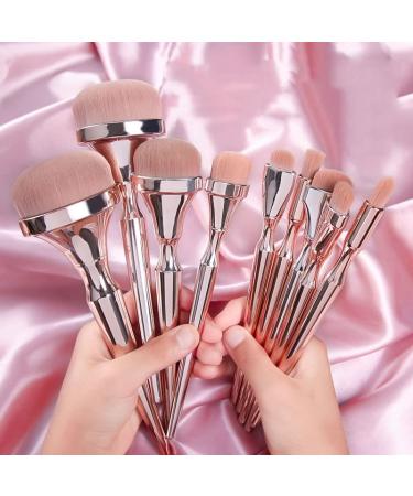 Set of 9 Makeup Brushes - Complete Foundation Brush Set & Beauty Grooming Tools for Flawless Application - Buy Online on GoSupps.com