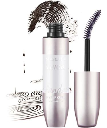 4D Fiber Lash Mascara | Voluminous Makeup Lash Mascara for Makeup Lovers - Elastic Brush Head Make Lashes Look Thick and Long for Mother Wife Girlfriend Black - Buy Online on GoSupps.com