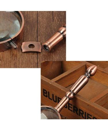Magnifying Glasses Educational Hobby Magnifiers Metal Handheld Comfort Elderly Reading Magnifying Glass Hd Optical Glass Vintage Bronze Student Interest Fans Field Observation Plants Comfortable - Buy Online on GoSupps.com