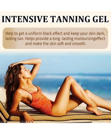 RisingSea Tec Sun tan accelerator sun cream 100 g dark brown color direct bronzer ideal for solarium and outdoor sun - Buy Online on GoSupps.com
