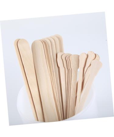 Magiclulu Waxed Wooden Sticks - 100 Pack Hair Removal Spatula & Kids Tinker Set | Practical Wax Applicator for Home Use - Buy Online on GoSupps.com