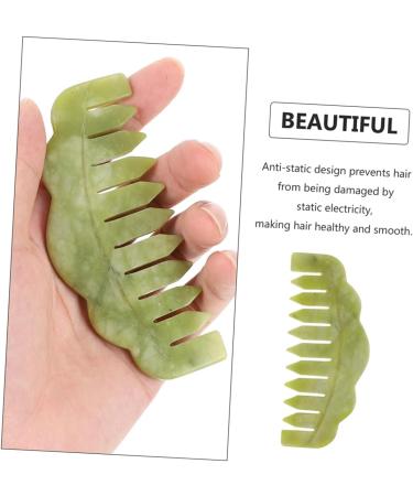 Magiclulu 4-Piece Massage Comb Set | Hand Massager & Gua Sha Jade Tools for Scalp & Face Care - Buy Online on GoSupps.com
