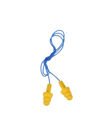 3M E-A-R UltraFit Corded Ear Plugs 340-4004 100-Pair Yellow Poly Bag 3404004