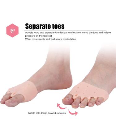 5 Pairs Hallux Valgus Corrector - High Elastic Toe Straightener (Skin) - International Shipping Available - Buy Online on GoSupps.com