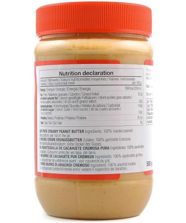 MapleFarm - 100% Pure Crispy Peanut Butter 1 x 500g - Protein and Natural Cream - Crunchy peanut butter - Buy Online on GoSupps.com