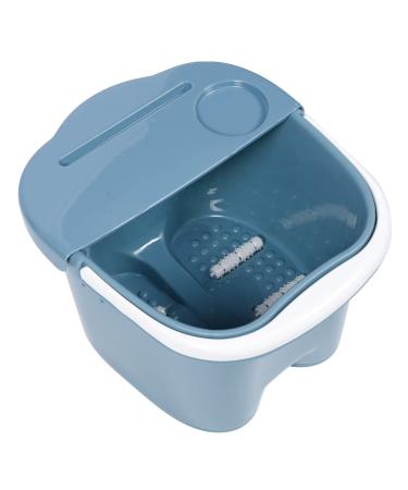 Foot Soak Bath Tub Spa: Basin Big Footbath Bucket Soaker Bowl Pedicure Foot Soak Home Foot Spa Treatment Dead Skin Remover Blue