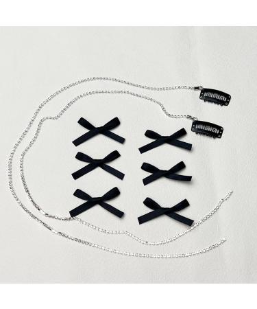 Limtula Hair w Clips Small w Hair Clips Hair Barrettes Rhinestones Tassels Hair Clip wknot Hairpins for Women Girls Kids Black - Buy Online on GoSupps.com