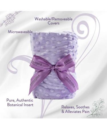 Sonoma Lavender Spa Heat Wrap - Microwaveable Aromatherapy Heating Pad for Neck, Shoulders, Lower Back - Stress & Pain Relief - Removable & Washable Covers - 9 x 26 Lilac Dot - Buy Online on GoSupps.com