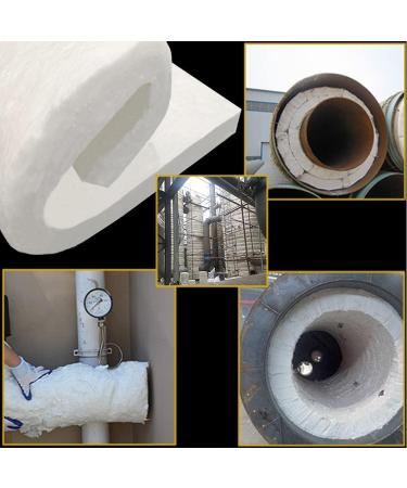 24" x12" x1" (Thick)Ceramic Fiber Blanket Fireproof Insulation Baffle Rated to 2400F, High-Temperature Resistance for Stoves, Kilns, Forges 24"*12"*1"/1 piece - Buy Online on GoSupps.com
