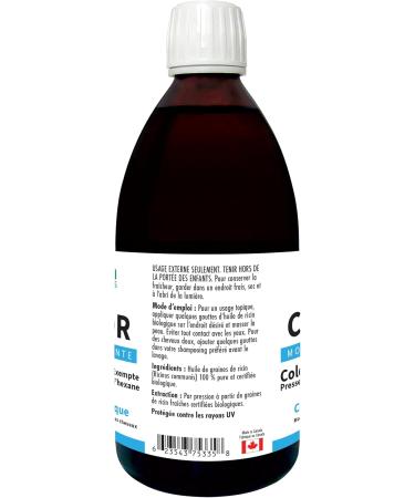 100% Pure Castor Oil - Certified Organic Cold Pressed Hexane Free - 500ml Glass Bottle | International Shipping Available - Buy Online on GoSupps.com