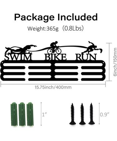 Superdant Triathlon Medal Hanger - Iron Sports Medals Display Frame - Buy Online on GoSupps.com