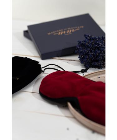 Masters of Mayfair Luxury Lavender-Infused Silk & Cotton Sleep Mask (Grey) - for Travel or Home Use - Men and Women - Buy Online on GoSupps.com