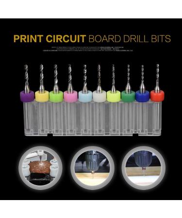 10pcs Tungsten Carbide Micro Drill Bit Set for PCB - Precision Storage Box | 1.1-2.0mm Tools - Buy Online on GoSupps.com