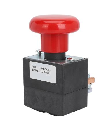 Emergency Push Button Switch 0.7 to 1.1Ue Stable Emergency Stop Switch Long Life Fast Response for Electric Forklift Pallet Truck (250A)
