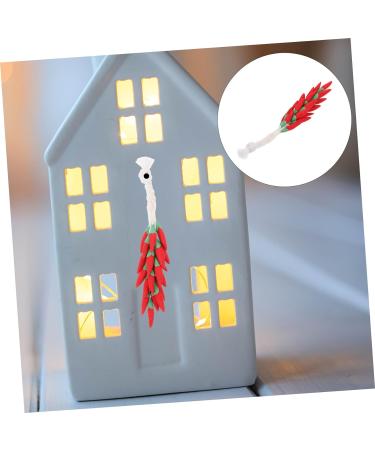 FAVOMOTO 4pcs Chili Skewers Home Accents Decor Home Decor Kinderwagen Toys Vegetables Decorative Fake Chili Props Simulated Chili Miniature Decorate Accessories Model Ornaments Metal Red 8.00X1.80X1.80CMx4pcs Redx4pcs - Buy Online on GoSupps.com