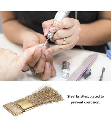 Nail Art Bohrkopf Clean Pinsel - Copper Wire Bits Cleaning Brush & Manicure Tool | Portable Nail Polishing Head Cleaner Accessories - Buy Online on GoSupps.com