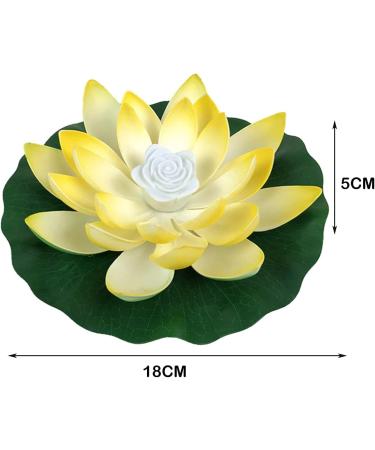 SUQ 5 Pieces Lotus Lamp for Outdoor Waterproof LED Garden Light Artificial Lotus Floating Light Floating Flower Lantern Decoration Lighting for Garden Yard Swimming Pool Pond Fountain 18CM - Buy Online on GoSupps.com