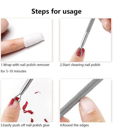 Clyhon Gel Nail Remover Triangle Cuticle Pusher Scraper Manicure and Pedicure Tool - Buy Online on GoSupps.com