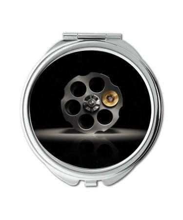Mirror makeup mirror gun safe Round Mirror bullet pocket mirror portable mirror