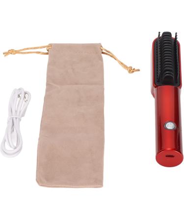Hair Straightener Brush - 2600mAh USB Charging Even Heating Ergonomic Design for Home & Travel - Buy Online on GoSupps.com
