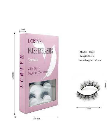 Buy 3D Natural Volume False Eyelashes - 5 Pairs Cat Eye Fox Glamour Lashes Soft & Reusable Easy to Wear - International Shipping Available - Buy Online on GoSupps.com