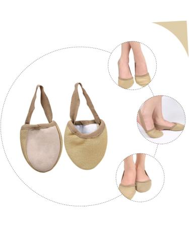 NOLITOY Invisible Toe Sleeve Half Palm Jazz Shoes - Gold Women's Heels Ballet Foot Pads & Non-Slip Insoles for Men & Girls - Buy Online on GoSupps.com