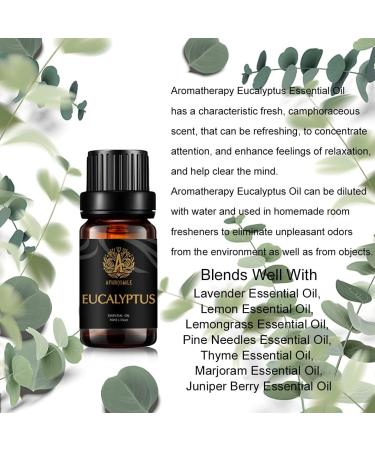 Aromatherapy Eucalyptus Essential Oils Lemon Set 100% Pure Lemon Essential Oils Scent Set 2x10ml Therapeutic Grade Lemon Aromatherapy Essential Oils Eucalyptus Fragrance Kit for Diffuser Humidifier - Buy Online on GoSupps.com