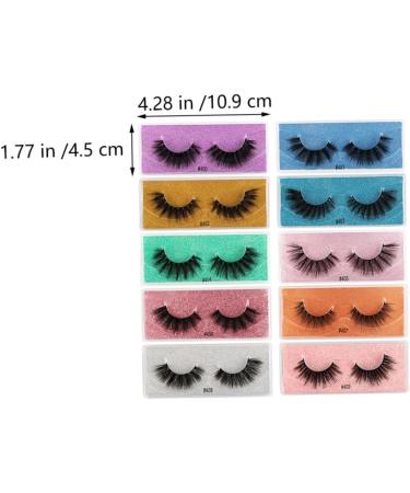 Ipetboom 10 Pairs False Eyelashes Eyelash 3d Lashes Dramatic Fake Lashes Natural False Eyelashes Fashion Faux Eyelashes Dense Faux Eyelashes Cosmetic Imitation Fake Eyelashes - Buy Online on GoSupps.com