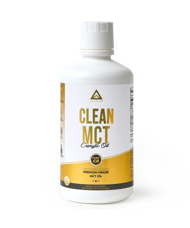  -    Pure C8 MCT by LevelUp - Keto Supplement for Energy Focus and Weight Management - Make Ketogenic Coffee Ketones - 100 Caprylic Medium Chain Triglycerides 32 oz 32 Ounce (Pack of 1) - Buy Online on GoSupps.com