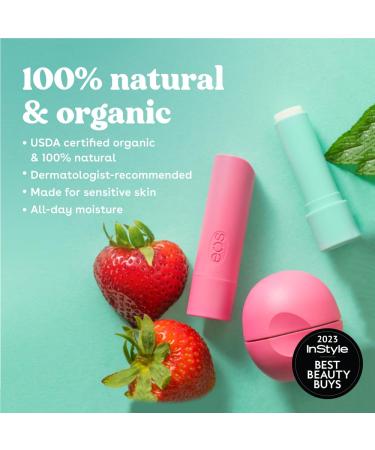 eos 100% Natural & Organic Lip Balm Sticks- Vanilla Bean & Shea Better Hand Cream - Coconut Vanilla Bean Lip Balm + Hand Cream - Coconut - Buy Online on GoSupps.com