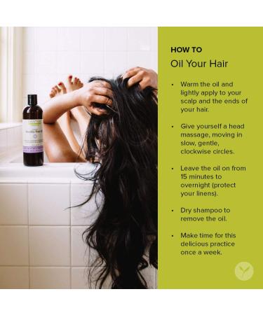 Banyan Botanicals Healthy Hair Oil - Organic Herbal Oil with Bhringaraj & Amla for Strong, Thick, Lustrous Hair | Ayurvedic Hair Care & Scalp Massage - 12oz, Non-GMO & Vegan - Buy Online on GoSupps.com