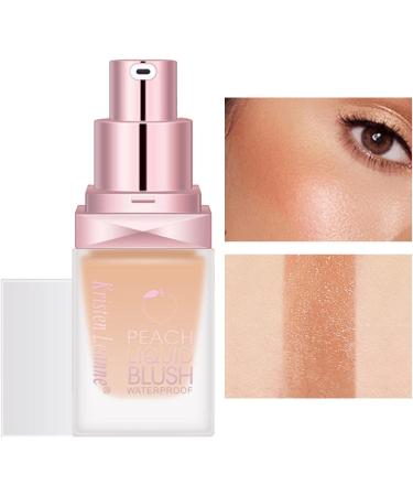 WOBBLO Liquid Blush | Cream Blush 18ml Natural Look Facial Blush Long Lasting Water Resistant Blush Cheek Stick Blush H edo Finish 6# - Buy Online on GoSupps.com