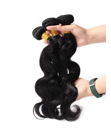 3 Bundles Brazilian Body Wave Hair Extensions - 100% Unprocessed Virgin Human Hair Weave (14 16 18 Inch) - International Shipping Available - Buy Online on GoSupps.com