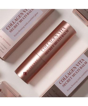 KSECRET Collagen Vita Secret Multi Balm 11g / 0.39oz. | Korean Skincare | for anti wrinkles & brightening with pure vitamin C Hydrate & Lift on face forehead and between eyes fine lines - Buy Online on GoSupps.com