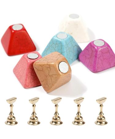 Vadillo Nail Art Tool Magnetic Nail Stand Set Practice Stand Base Alloy Holder Nail Art Display Manicure Tool Set Pink - Buy Online on GoSupps.com