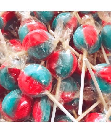 Joseph Dobson & Sons Mega Lollies - Different Flavours Lollipops Candy - Wrapped Mega Lollies (Candy Floss Mega Lollies 15)