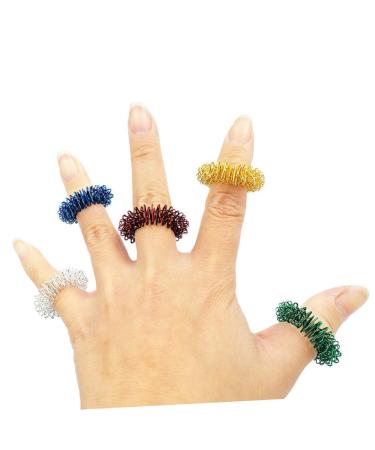 Healvian 15th teen finger spiky finger ring toys fear ring finger for stress reduction finger blood flow sensory rings restless mini