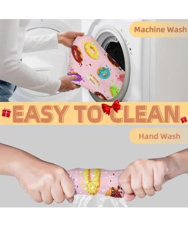 Colorful Donut Pattern Beard Bib Apron | Non-Stick Waterproof Hair Catcher for Men | Perfect Grooming Gift - Buy Online on GoSupps.com