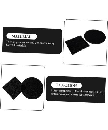 Buy Gatuida 8-St Compost Box Filter Cotton Pillow - Essential Accessory for Cat Toilets & Kitchen Trash Cans | International Shipping - Buy Online on GoSupps.com
