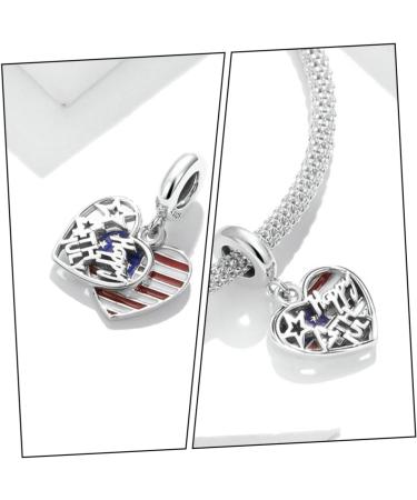 COHEALI 1pc Love Flag Pendant Flags American Flag Fashion Jewelry Bracelet Decor Wrist S925 United States - Buy Online on GoSupps.com