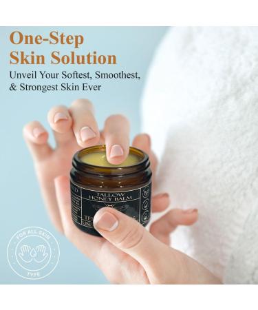 Organic Grass-Fed Beef Tallow Balm with Raw Honey - Moisturizing Cream for Soft Smooth Skin - Handmade All-Natural Moisturizer (2 Oz Unscented) Unscented 2 Fl Oz (Pack of 1) - Buy Online on GoSupps.com