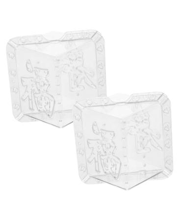 SUPVOX 6 Pcs Square Apple Molds Fruit Shape Growing Molds Vegetable Shape Garden Tool Melon Stereotypes 1