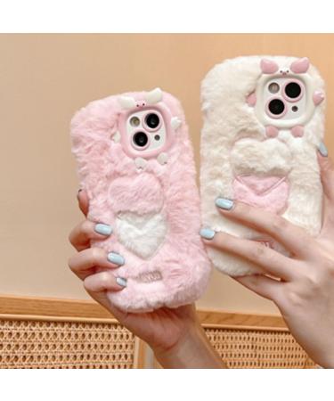 Cartoon anti fall protective cover for Plush Case for iP''hone 12 13 15 Pro 2023 Cute Girly Cover Protective Case ph''one Protective Case (Color : B Size : For IP"hone 14 Pro Max) For IP"hone 14 Pro Max B - Buy Online on GoSupps.com