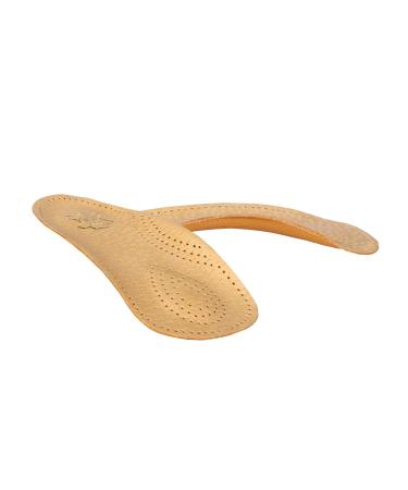Orthotic 3/4 Leather Insoles with Longitudinal and Transverse Arch Support Orthopedic Shoe Inserts for Men and Women Kaps Bolero (36 EUR/US 5 Women) 36 EUR / US 5 Women