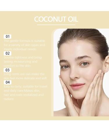 Viareline Care Essential Oil Body Skin Hydrating Softening and Moisturizing Body Hair Care Essential Oil (coconut oil) - Buy Online on GoSupps.com