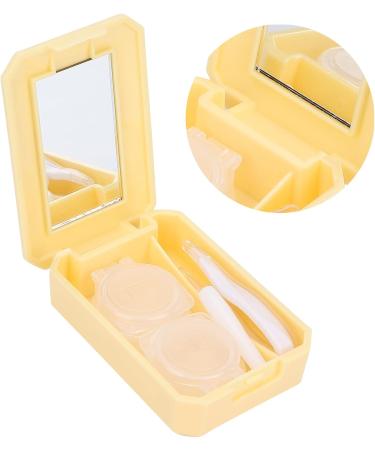Buy Verdant Touch Contact Lens Container Kit - Portable Multi-Colored Case with Applicator & Tweezers (Yellow) | International Shipping Available - Buy Online on GoSupps.com