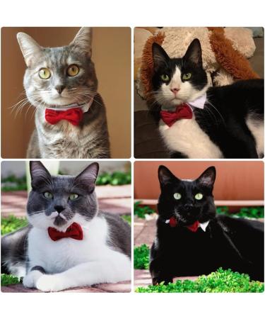 Formal Pets Bowtie Adjustable Pets Dog Cat Bow Tie Pet Necktie Collar Elegance False Kitten Necktie Collar Trendy Bowties for Wedding Birthday Christmas Costumes Neck Collar for Dogs and Cats (L) - Buy Online on GoSupps.com